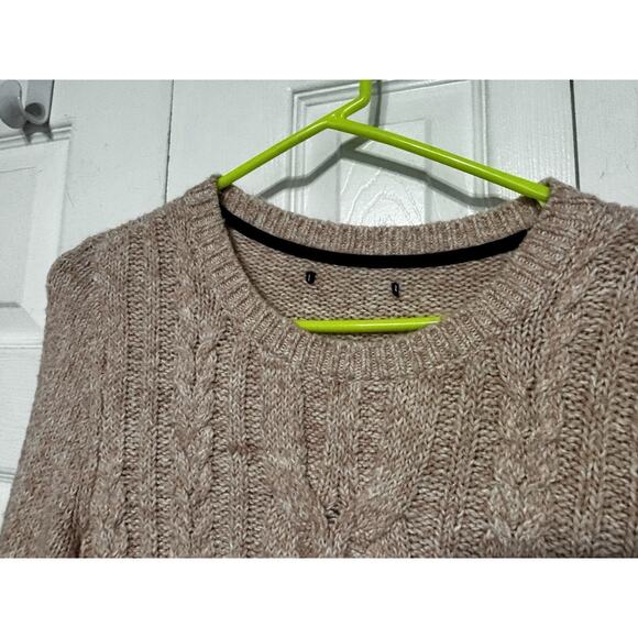 Tommy Hilfiger Womens Sweater Pullover Cable knit Rose Pink XL Comfy Soft - Picture 5 of 8